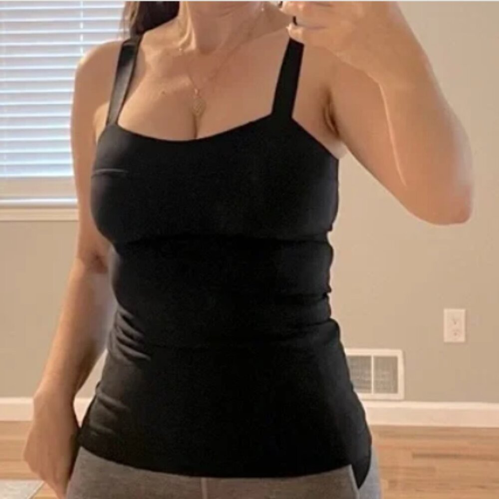 Lululemon | Fitted Pull-On Adjustable Straps Tank-Top in Black | Size 4 Women's - Picture 9 of 12